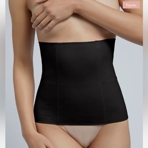 Jumpsuit support waist trainer black
